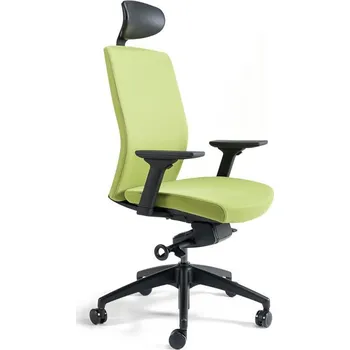 Kancelářské křeslo J2 černý plast SP zelená