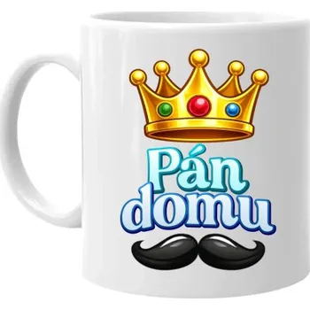 Žertovný předmět Pán domu - hrnek s potiskem- Tričkový.cz