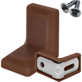 Nábytkové kování Rohovník nábytkový komandorek, kovový spojovací prvek + ŠROUB osazení OŘECH 10 KS