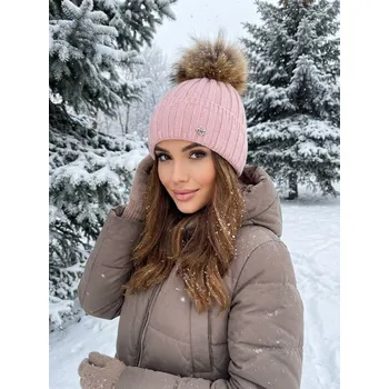 Čepice Nádherná dámská čepice ve staro-růžové barvě Andrea, VELIKOST UNI