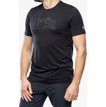 Merino tričko Ortovox 150 Cool Vintage Badge TS - black raven L