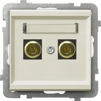 Elektrická zásuvka OSPEL SONATA GGN-1R/m/27 Jednoduchá reproduktorová zásuvka