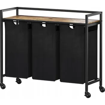 Koš na prádlo Volně stojící koš na prádlo Lifewit 120 l, černý