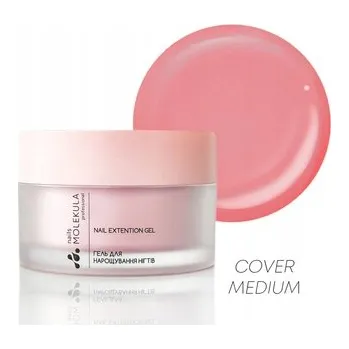 Lak na nehty Molekula Professional Builder Gel Č.. 09 Cover Medium, 100 ml – Stavební gel na nehty, krycí, středně hustý