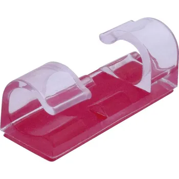 Stahovací páska TRU COMPONENTS 93015c306r držák kabelu samolepicí TC-6649836 Průměr kabelového svazku (rozsah) 4 do 7 mm transparentní 1 ks