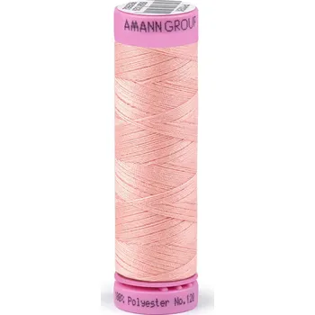 Nit Polyesterové nitě návin 100 m Aspo Amann, střední, 0065 Seashell Pink