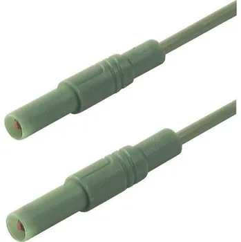 Měřicí kabel Hirschmann Test a Measurement MLS SIL GG 200/1 bezpečnostní měřicí kabely lamelová zástrčka 4 mm lamelová zástrčka 4 mm 2.00 m zelená 1 ks