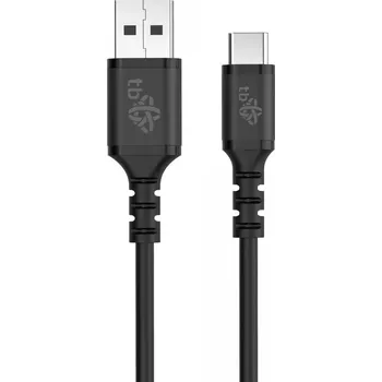Datový kabel Silikonový kabel USB–USB‑C 50 cm, černý