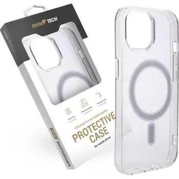 Pouzdro na mobilní telefon RhinoTech MAGcase Clear pro Apple iPhone 15 Pro Max transparentní