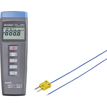 Domácí teploměr VOLTCRAFT K101 plus TP 202 teploměr typ senzoru K