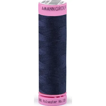 Nit Polyesterové nitě návin 100 m Aspo Amann, střední, 0825 Patriot Blue