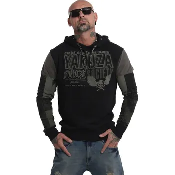 Pánská mikina Pánská mikina s kapucí Yakuza HOB 14005 black velikost: 5XL