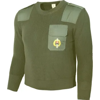 Armáda Slovenská Svetr SK s kapsou a nárameníky ZELENÝ velikost: 2/52