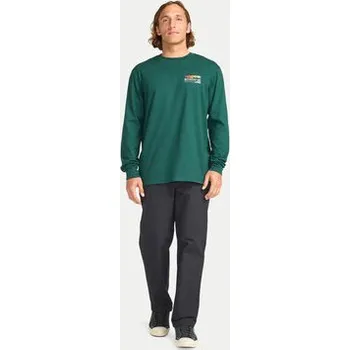 Pánské tričko Billabong S dlouhým rukávem Range EBYZT00391 Zelená Regular Fit XL