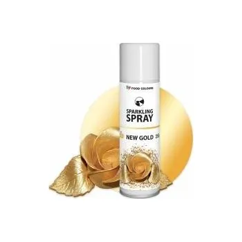 Potravinářské barvivo Barva ve spreji Food Colours New Gold (250 ml) Zlatá