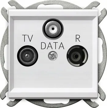 Elektrická zásuvka Anténní zásuvka nástěnná Ospel bílá