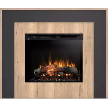 Elektrický krb Zuni 28 dub světlý/černá