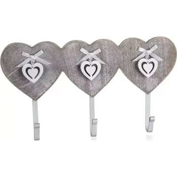 Věšák Věšák 3 háčky sculpture heart 63917612