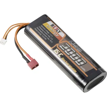 RC vybavení Reely RE-7853523 akupack vysílače Li-Ion (modelářství), 7.4 V, 2000 mAh, články 2, 15 C, Hardcase, T zástrčka