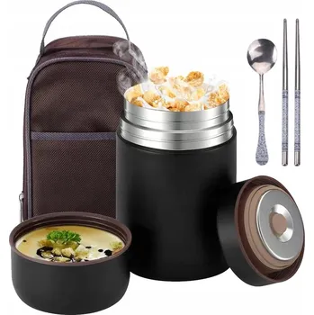 Termoska JÍDLONOSIČ TERMOSKA NA JÍDLO POLÉVKU OBĚD TERMO NÁDOBA 800ml