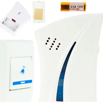 BEZDRÁTOVÝ ZVONEK ALARM S 26 MELODIEMI, DOSAH 150 m, BEZ KABELŮ A VRTÁNÍ