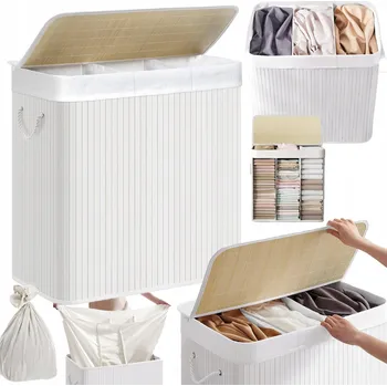 Koš na prádlo Volně stojící koš na prádlo Songmics 150 l bílý