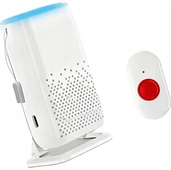 Bezdrátový zvonek s náramkem, dosah 50 m – pro seniory, nemocné, do nemocnice, na zahradu