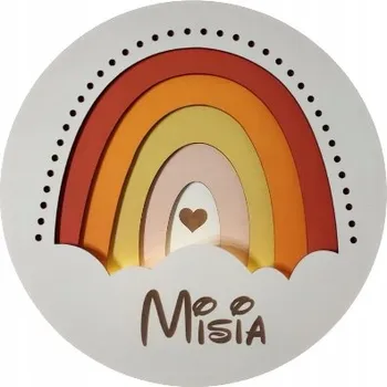 Lampička Noční lampa woodwedding.pl bílá