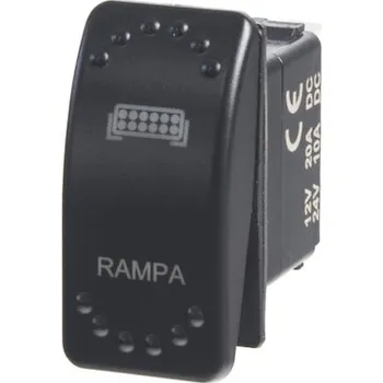 Auto elektroinstalace Panel s 2x spínači Rocker, voltmetr + USB, USB-C zásuvka, 12 - 24V, 47173