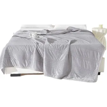 přikrývka PŘIKRÝVKA 200x220 cm LETNÍ ANTI-ALERGICKÁ TENKÁ NA LÉTO LEHKÁ MĚKKÁ ŠEDÁ