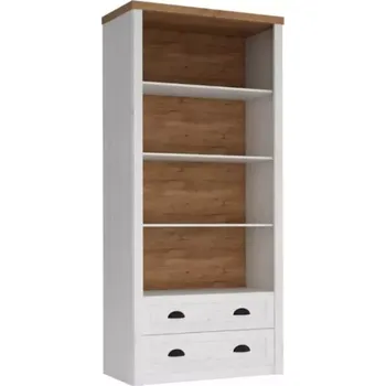 Kancelářská sestava Regál Prowansja 90cm Borovice Andersen/Dub Lefkas Tmavý R2