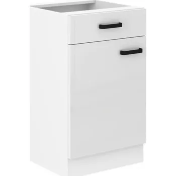 Kuchyňská skříňka MIA bílý lesk/bílá 50d 1f 1s bb