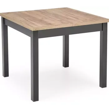 Jídelní set Stůl Tiago 90x90 talíř/mdf – dub craft/černá