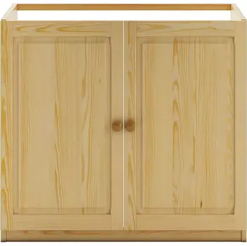 Obývací stěna Vitrína z Borovice KW112 surové