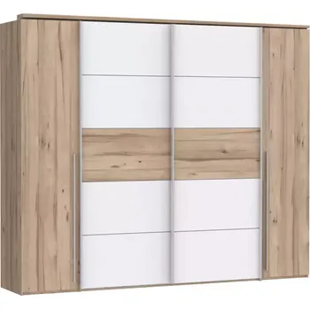 Kancelářská sestava Skříň Ray 270cm 4d Dubová Deska/Bílý