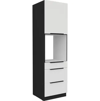 Kuchyňská skříňka Kuchyňská skříňka Aria WH/BL Anti Fingerprint 60DPS-210 1F 3S