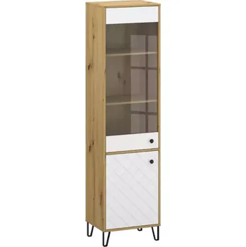 Kancelářská sestava Regál Sorrento A 1d 1w Dub Artisan/Bílý