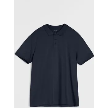 Pánské oblečení Sinsay - Bavlněné polo tričko - námořnická modrá - 348HZ-59X - 348HZ-59X-S