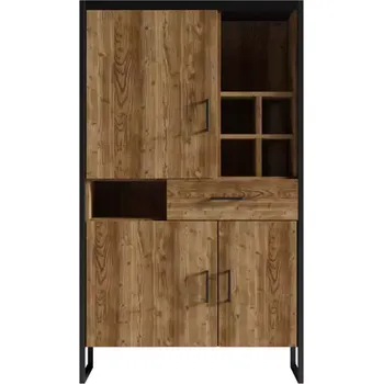 Kancelářská sestava Regál Tarabo 42 3D 1S Appenzeller Fichte / Černá