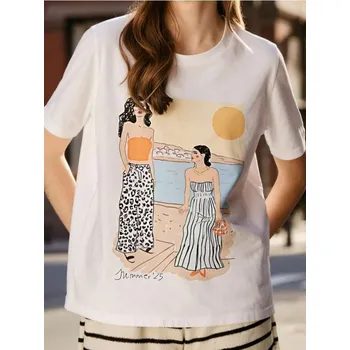 Dámská móda Sinsay - Tričko s potiskem - bílá - 433DO-00X - 433DO-00X-S