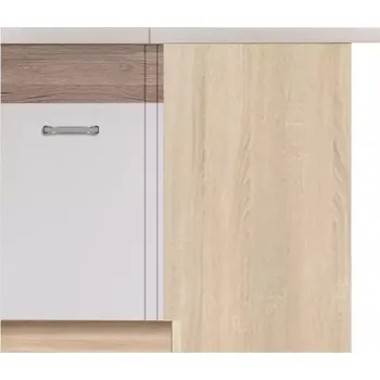 Kuchyňská skříňka Econo 15D Dub Sonoma/Bílý/San Remo