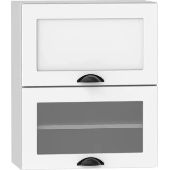 Kuchyňská Skříňka Adele W60grf/2 Sd bílý puntík/bílá