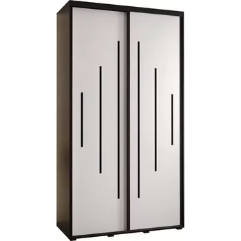 Předsíňová stěna Skříň 45 Canaris 12 130 černá/bílá/černá