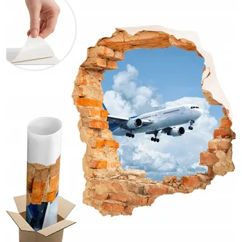 Fototapeta Fototapeta na zeď Samolepicí Samolepící XL Díra 51x60 cm Letadlo
