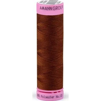 Nit Polyesterové nitě návin 100 m Aspo Amann, střední, 0278 Ginger Bread