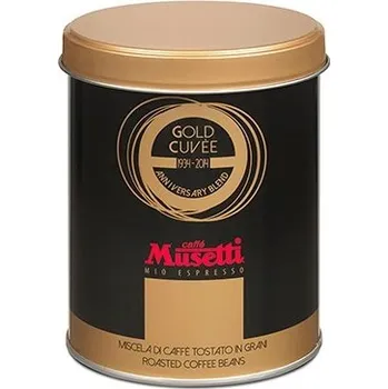 Zrnková káva v plechovce Gold Cuvée pražírny Musetti S.P.A., 250g