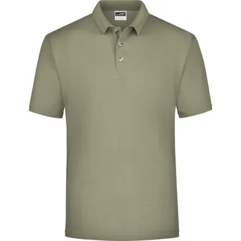 Pánská móda James & Nicholson Polokošile JN 20, krátký rukáv COT02002055503-khaki L Khaki