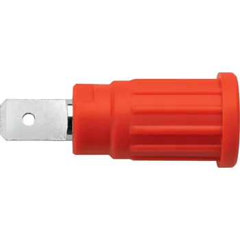 Krokosvorka Schützinger SEPB 6453 Ni / RT bezpečnostní lisovaná zásuvka 4 mm červená 1 ks