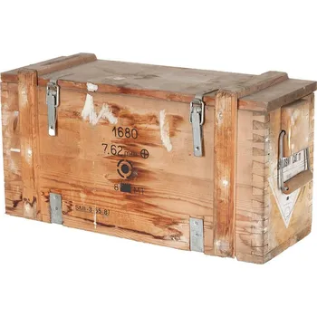 Úložný box Armáda Italská Bedna přepravní ITALSKÁ dřevěná použitá