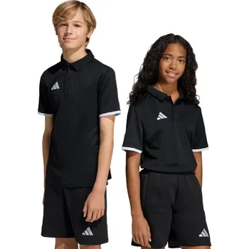 Dívčí oblečení Dětské tričko adidas Entrada 26 Polo černé JZ6629 176CM